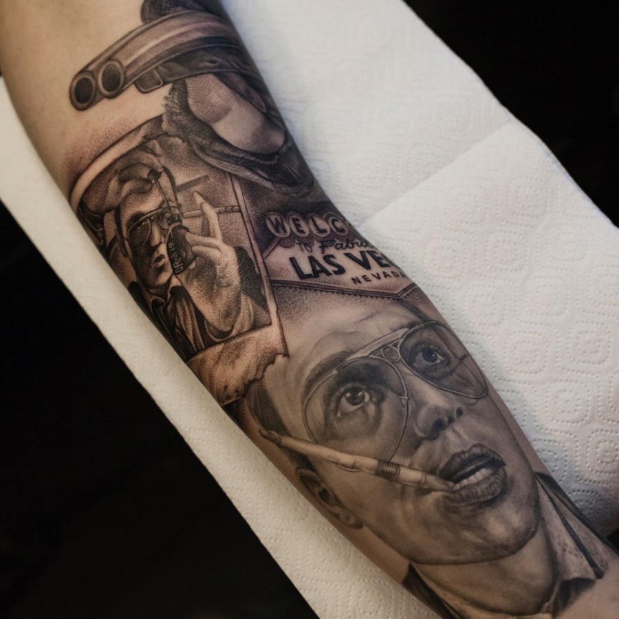 Tattoo Oberschenkel Krieger